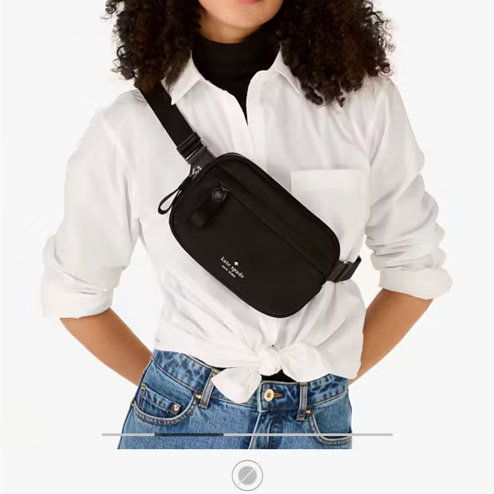 NWT-kate spade Black Crossbody Belt Bag